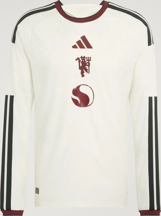 adidas Manchester United Authentic 2026/2027 Ausweichtrikot langarm ivory (Herren)