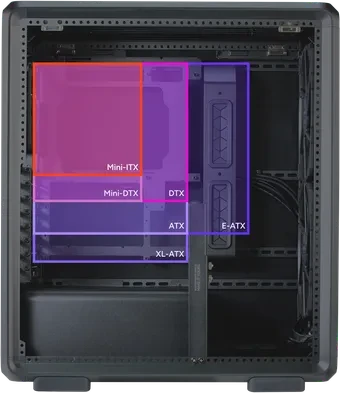 Cooler Master MasterFrame 500 Mesh ARGB, schwarz, Glasfenster