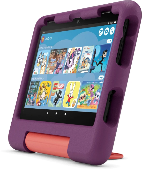 Amazon Fire HD 8 KFRAPWI 2024, ohne Werbung, violett, 32GB, Kids Edition