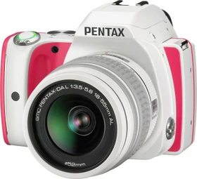 Pentax K-S1 weiß/pink mit Objektiv smc DA L 18-55mm 3.5-5.6 AL