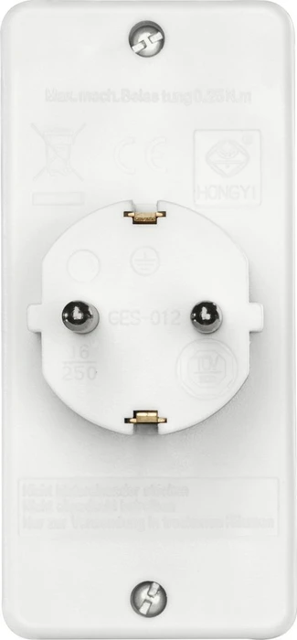 Hama Adapterstecker, 1x Euro, 2x Schuko, 3-fach, weiß