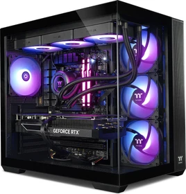 Thermaltake Black Gaming, Black, Ryzen 7 7800X3D, 32GB RAM, 2TB SSD, GeForce RTX 5070 Ti (PC-000124-DE)