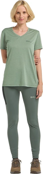 Jack Wolfskin Crosstrail Funktionsshirt kurzarm eucalyptus (Damen)