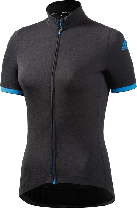 adidas Supernova Climachill Trikot kurzarm black mel/solar blue (Damen)