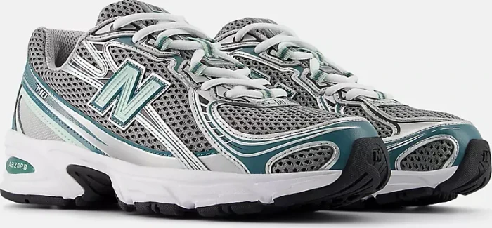 New Balance 740 silver metallic/new spruce/clay ash
