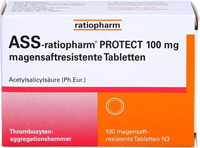 ASS-ratiopharm Protect 100mg Tabletten, 100 Stück