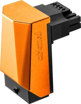 CableMod 12VHPWR Winkeladapter 90 Grad, Variante B, Sense-Pins an der Oberseite, orange