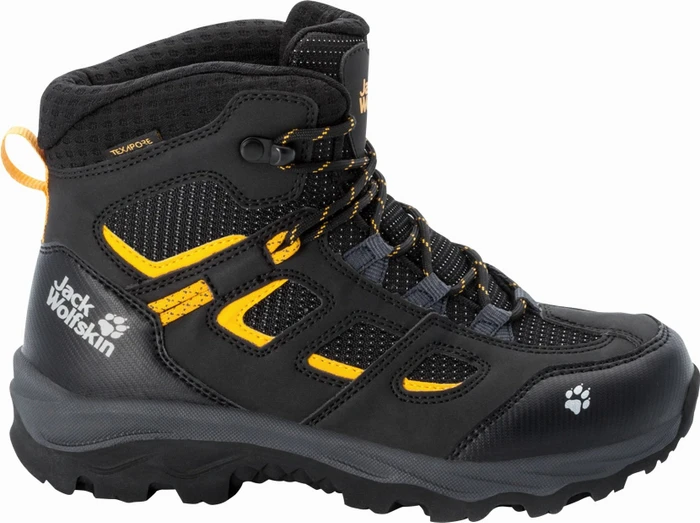 Jack Wolfskin Vojo Texapore Mid black/burly yellow (Junior)
