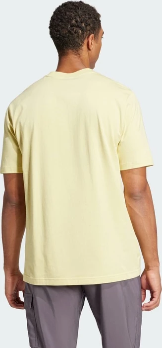 adidas Essentials Linear Single Jersey T-Shirt kurzarm powder yellow/black (Herren)
