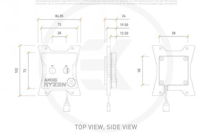 EK Water Blocks Quantum Line EK-Quantum Velocity D-RGB AMD Ryzen Edition