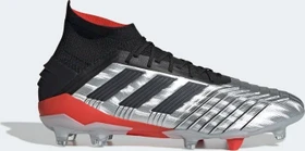 adidas Predator 19.1 FG silver met./core black/hi-res red (Herren)