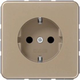 Jung Serie CD SCHUKO Steckdose Metall 16A 250V, gold-bronze