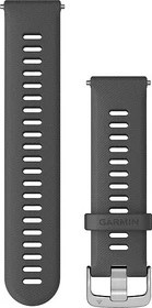 Garmin Silikon Ersatzband 135-226mm für Garmin Aktivitäts-Tracker grau/silver