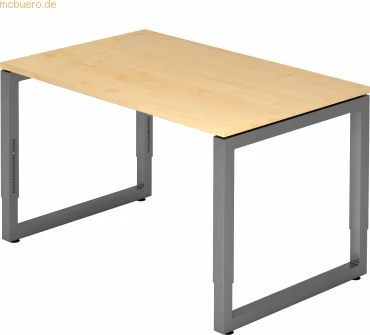 Hammerbacher Ergonomic Plus R-Serie RS12/3/G Schreibtisch 120x80cm Ahorn/graphit