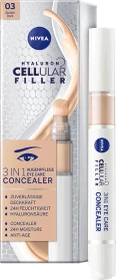Nivea Hyaluron Cellular Filler 3in1 Augenpflege Concealer 03 dunkel, 4ml