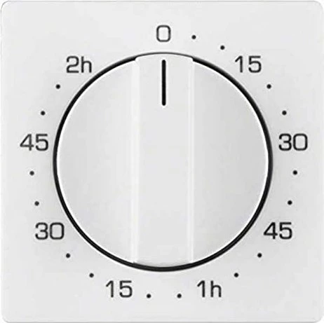 Berker Q.x Zentralstück für mechanische Zeitschaltuhr, polarweiß samt