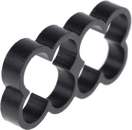 Alphacool Eiskamm Alu X8 Kabelkamm 4mm, schwarz, 4er-Pack