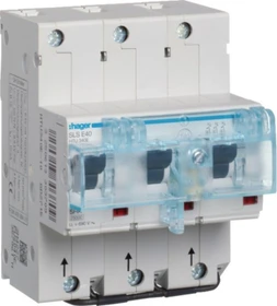 Hager SLS-Schalter 3 polig E-Charakteristik 40A für Hutschienenmontage US