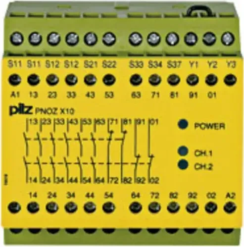 Pilz PNOZ X10 24VDC 6n/o 4n/c 3LED
