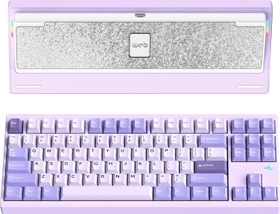 Wobkey Crush 80 Reboot Pro, Purple, LEDs RGB, Kailh Cocoa, USB/Bluetooth, US (PC80REPur)