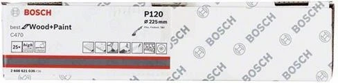 Bosch Professional C470 Best for Wood and Paint Schleifblatt K120, 225mm, 25 Stück