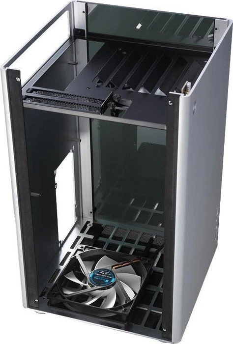Jonsbo VR1 silber, Glasfenster, Mini-ITX