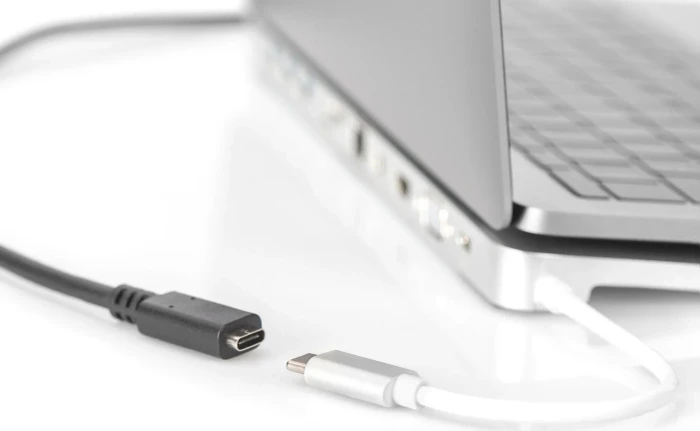 Digitus USB 3.1 Verlängerungskabel, USB-C [Stecker] auf USB-C [Buchse], 0.7m schwarz