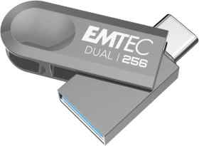 Emtec D280 256GB, USB-A + USB-C, USB 3.2 Gen 1×1