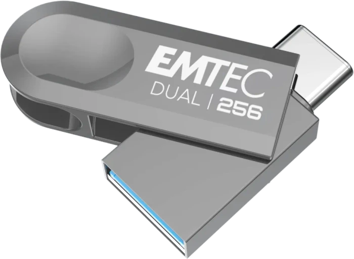 Emtec D280 256GB, USB-A + USB-C, USB 3.2 Gen 1×1
