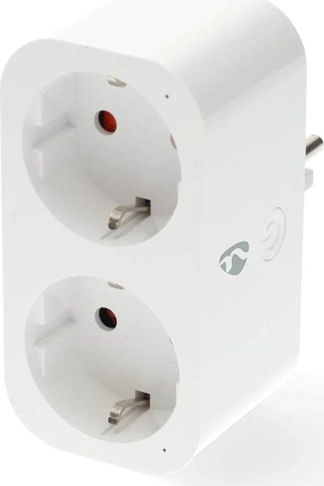 Nedis Smart Stecker 2-fach, 3680W, Typ F, Smart-Steckdosenleiste