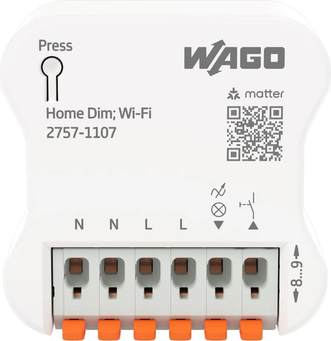 Wago Home Dimmer 1-fach 1DI/1DO, 1A, Dimmaktor