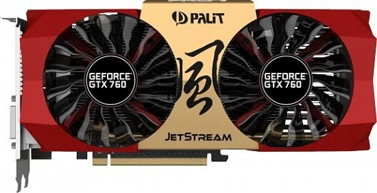 Palit GeForce GTX 760 JetStream, 2GB GDDR5, 2x DVI, HDMI, DP
