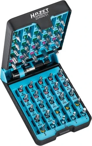 Hazet 2240N/51 BitE Bitset inkl. Werkzeugbox, 51-tlg.