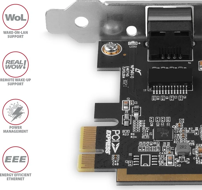 Axagon Gigabit LAN-Adapter, RJ-45, PCIe 1.1 x1
