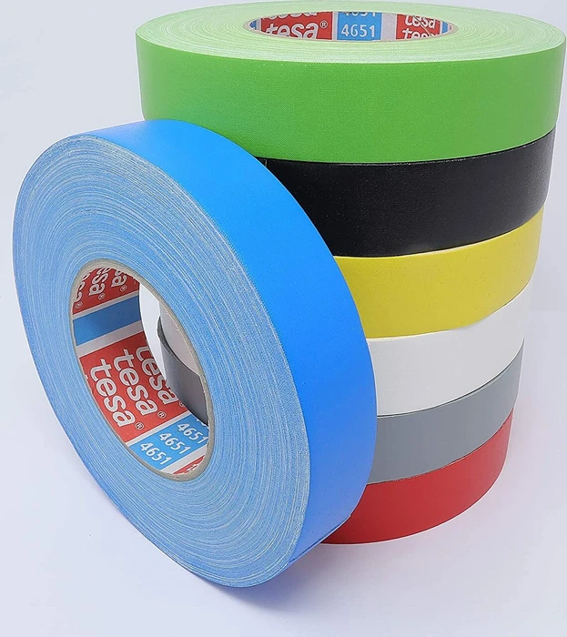 tesa tesaband 4651 Premium blau, Gewebeband, 19mm/50m, 1 Stück