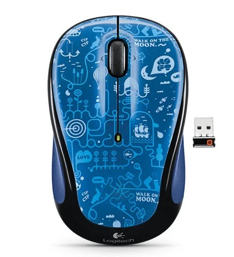 Logitech M325 Wireless Mouse Blue Smile, USB