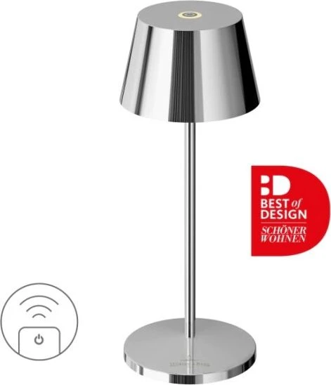 Villeroy & Boch Seoul Micro RC Akku-Tischleuchte chrom
