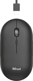 Trust Puck Wireless Mouse schwarz, USB/Bluetooth