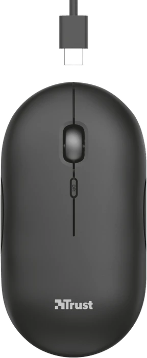 Trust Puck Wireless Mouse schwarz, USB/Bluetooth