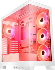 Modecom Volcano Space Apex ARGB Midi White, weiß, Glasfenster (AT-SPACE-PG-20-000000-0002)