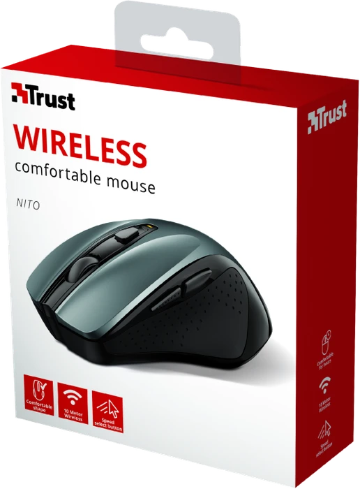 Trust Nito Wireless schwarz/grau, USB
