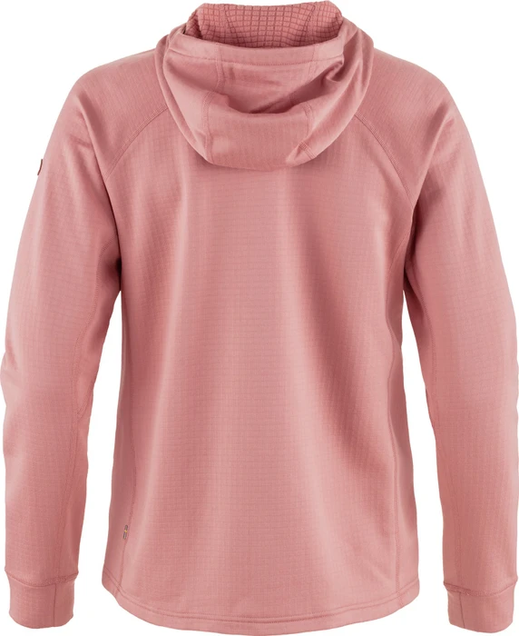 Fjällräven Abisko Grid Fleece Hoodie Funktionsjacke dusty rose (Damen)