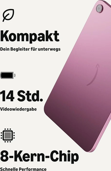 Amazon Alexa Tablet 8, rosa, 64GB, mit Werbung [2026]