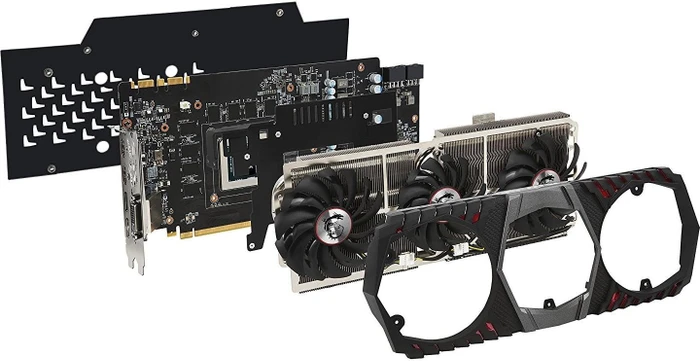 MSI GeForce GTX 1080 Ti Gaming X Trio, 11GB GDDR5X, DVI, 2x HDMI, 2x DP