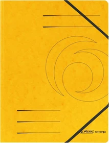 Herlitz Sammelmappe Colorspan mit Eckspanner, A4, gelb