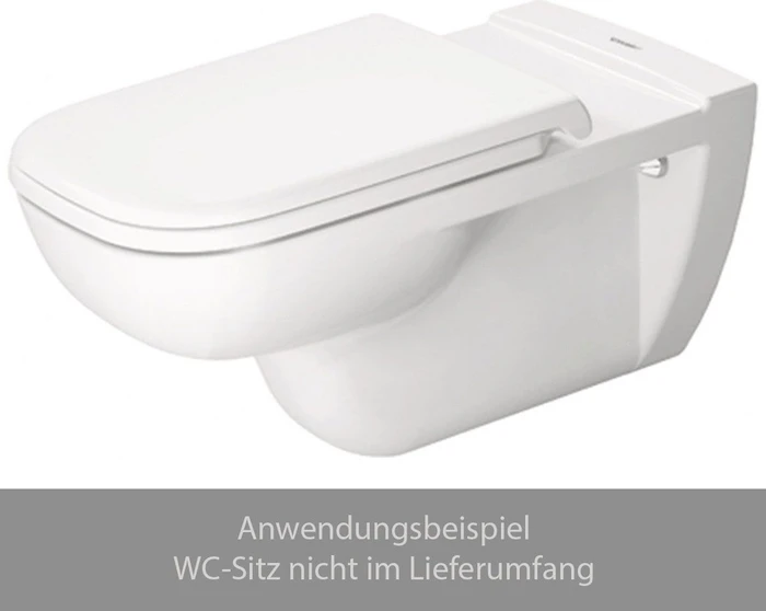 Duravit D-Code Wand Tiefspül WC 2228090000 barrierefrei, weiss, Vital Image