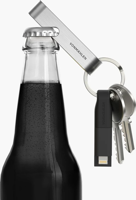 Vonmählen High Six 6in1 USB-C Kabel mit Lightning/USB Micro-B/USB-A Adapter Dongle, schwarz/silber