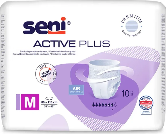 Seni Active Plus Schutzhose Größe M, 80 Stück