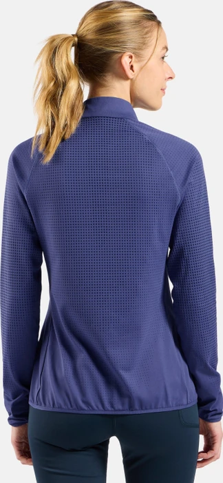 Odlo Zeroweight Warm Half Zip 2.0 Laufshirt langarm skipper blue (Damen)
