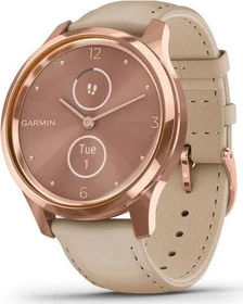 Garmin vivomove Luxe Aktivitäts-Tracker light sand/18k rose gold (010-02241-01)